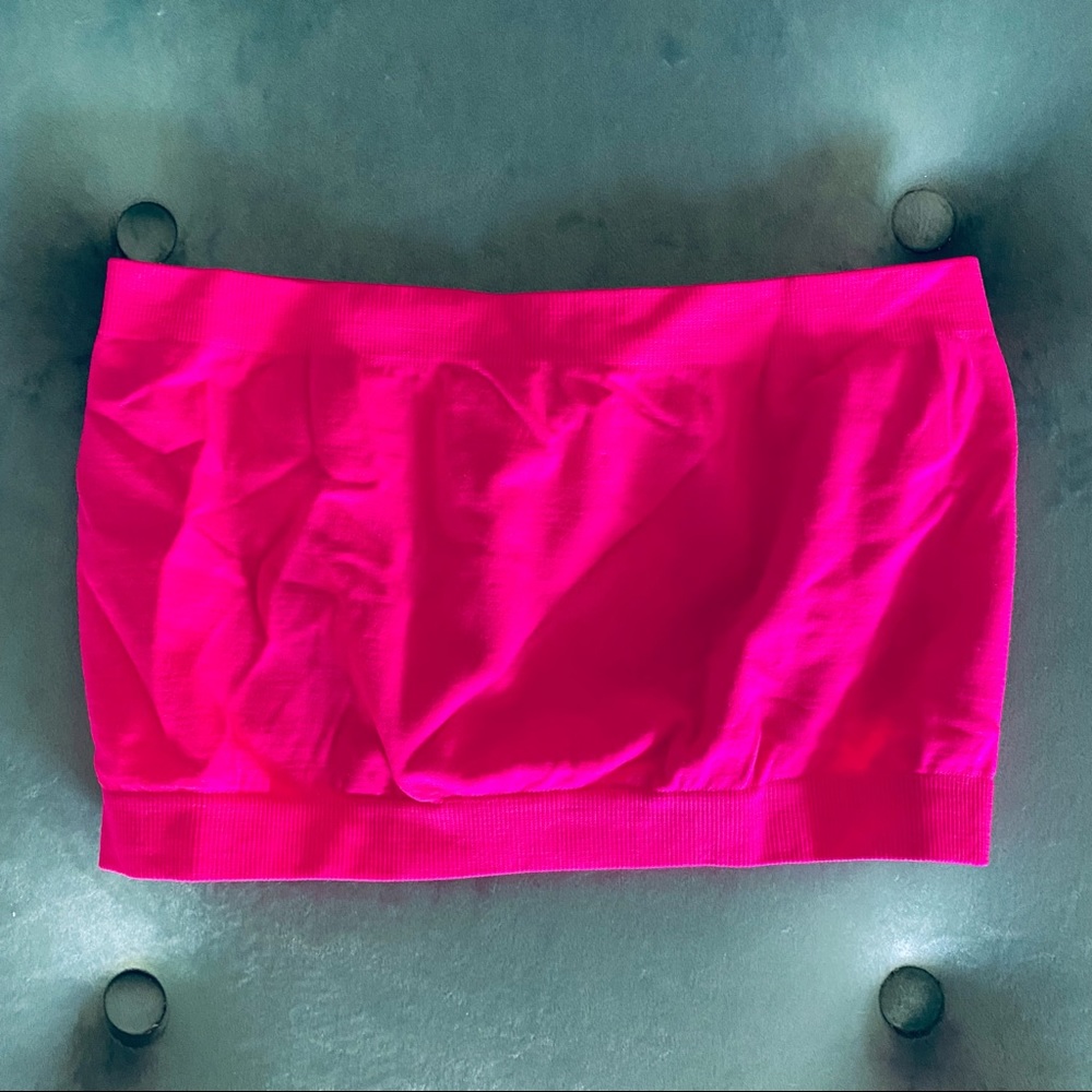 M.U.S.A hot pink stretchy bandeau